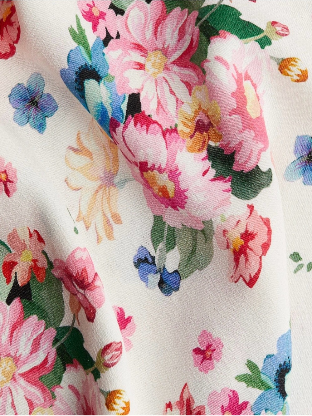 H&M Cream Maxi Skirt with Pink Floral Print - Picture 2 of 2
